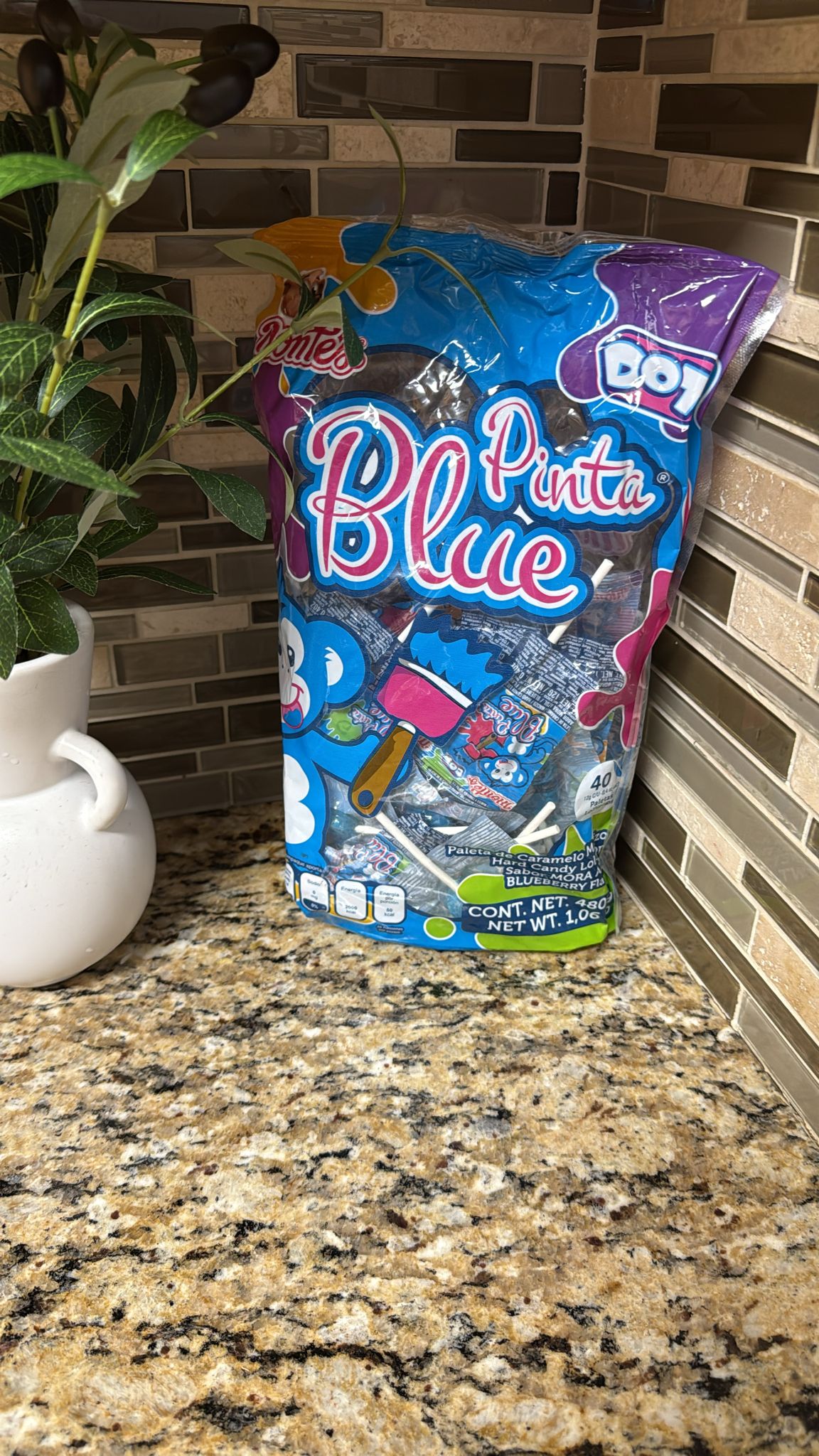 Pinta labio azul 480 gr